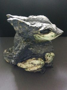 creature griffin ceramic art 